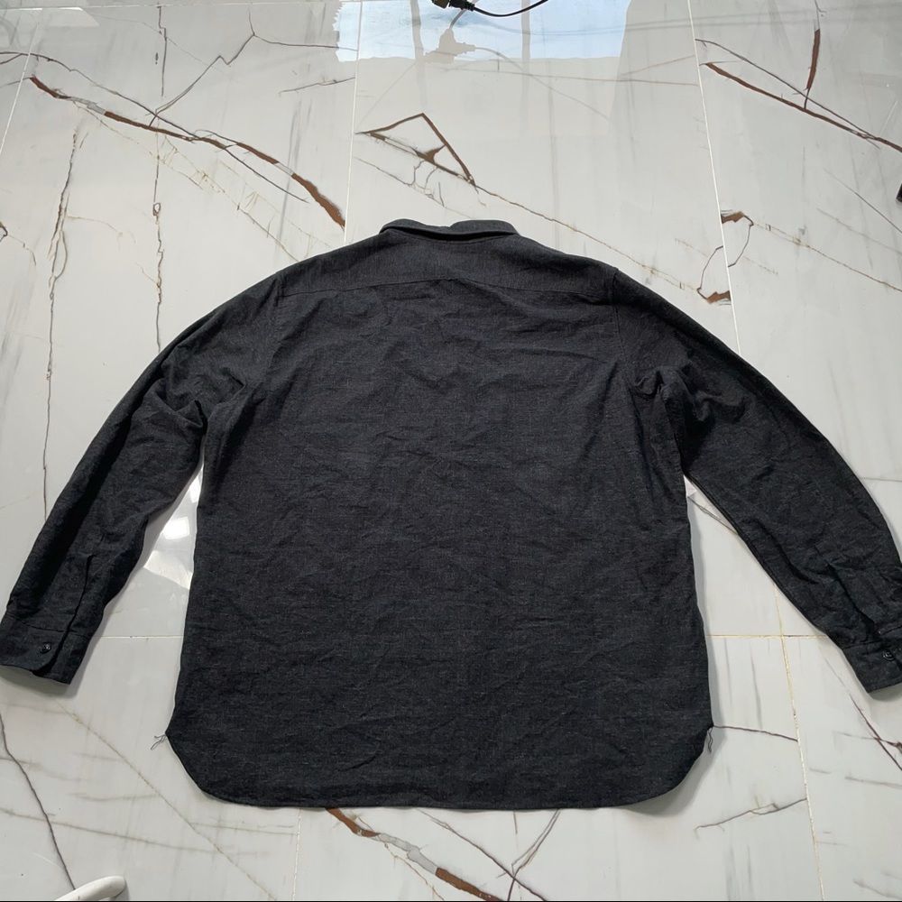 Polo Ralph Lauren Shirt Men's Button up Long Sleeve Stretch Dark Grey Size XXL - Picture 2 of 5
